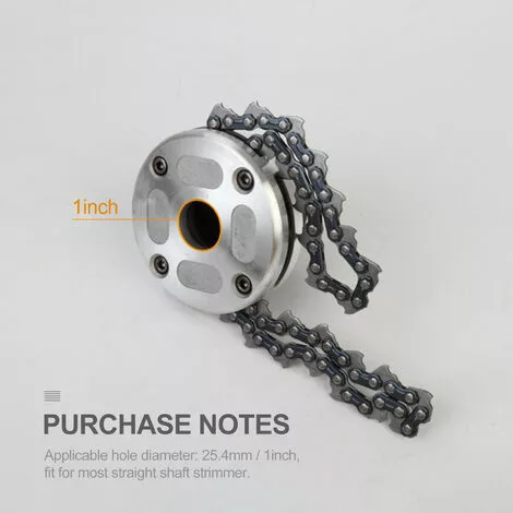 TANCYCO Tête De Tondeuse Avec Lame De Coupe-chaîne à Bobine Tête De Tondeuse à Gazon D'extérieur Outil De Mangeur De Tête De Tondeuse En Acier Pour Remplacement De Tondeuse à Gazon à Arbres Droits 6 TANCYCO Tête De Tondeuse Avec Lame De Coupe-chaîne à Bobine Tête De Tondeuse à Gazon D'extérieur Outil De Mangeur De Tête De Tondeuse En Acier Pour Remplacement De Tondeuse à Gazon à Arbres Droits – Image 4