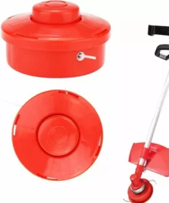 CESIèCLEFOU 2 Pièces Tête De Débroussailleuse Universelle,Têtes De Trimmer Universel Herbe Tondeuse, Pour Jardin Pelouse Patio,M10x1,25mm(Rouge) Lefou