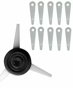 CESIèCLEFOU Tête De Débroussailleuse De Rechange Et 12 Lames De Rechange Avec 12 Lames En Nylon Et Tête De Coupe Lefou -Débroussailleuse Soldes Magasin 65031642 3