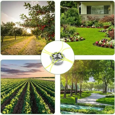 FR-LIFE Tete Debroussailleuse Universelle, Tete Debroussailleuse 4 Fils, Aluminium Tete Fil Débroussailleuse Accessoire De Débroussailleuse Pour Tondeuse à Gazon, 72 X 44.5 Mm 2 Pcs—BR-Vie 6 FR-LIFE Tete Debroussailleuse Universelle, Tete Debroussailleuse 4 Fils, Aluminium Tete Fil Débroussailleuse Accessoire De Débroussailleuse Pour Tondeuse à Gazon, 72 X 44.5 Mm 2 Pcs—BR-Vie – Image 4