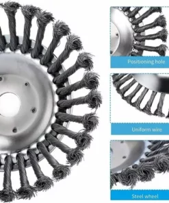 CESIèCLEFOU Tête Brosse Désherbage Pour Débroussailleuse à Gazon De 20 Cm, Avec Contre-écrou Plateau Roue En Fil D’Acier 8 Inch Massif Pour Jardin Et Mauvaises Herbes,rotative De Rechange Pour Tonte Lefou 9 CESIèCLEFOU Tête Brosse Désherbage Pour Débroussailleuse à Gazon De 20 Cm, Avec Contre-écrou Plateau Roue En Fil D’Acier 8 Inch Massif Pour Jardin Et Mauvaises Herbes,rotative De Rechange Pour Tonte Lefou -Débroussailleuse Soldes Magasin 65211060 3
