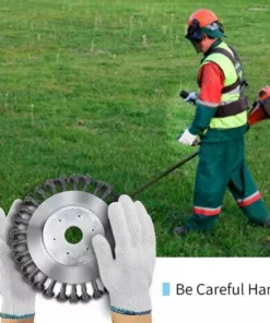 CESIèCLEFOU Tête Brosse Désherbage Pour Débroussailleuse à Gazon De 20 Cm, Avec Contre-écrou Plateau Roue En Fil D’Acier 8 Inch Massif Pour Jardin Et Mauvaises Herbes,rotative De Rechange Pour Tonte Lefou 10 CESIèCLEFOU Tête Brosse Désherbage Pour Débroussailleuse à Gazon De 20 Cm, Avec Contre-écrou Plateau Roue En Fil D’Acier 8 Inch Massif Pour Jardin Et Mauvaises Herbes,rotative De Rechange Pour Tonte Lefou -Débroussailleuse Soldes Magasin 65211060 4