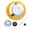 BARES Brosse Desherbage Debroussailleuse 8 Pouce, Tete Brosse Désherbage En Nylon, Tête De Désherbage Rotative Ronde, Pour Outils De Pelouse Jardin Agriculture -Débroussailleuse Soldes Magasin 65335620 1