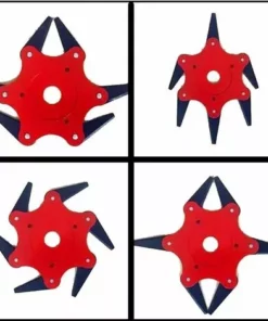 BARES Tête De Débroussailleuse En Métal à 6 Dents - Tête De Tondeuse à Gazon De Jardin 2 Commandes - Lame Rouge, Noire 8 BARES Tête De Débroussailleuse En Métal à 6 Dents - Tête De Tondeuse à Gazon De Jardin 2 Commandes - Lame Rouge, Noire -Débroussailleuse Soldes Magasin 65335670 3