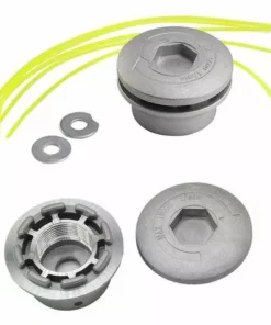 2PCS Tête De Débroussailleuse Aluminium Tête De Coupe Herbe Universelle Pour Accessoires De Tondeuse à Gazon 7.2X4.45cm S'arêern