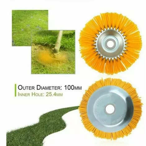 Brosse Anti-mauvaises Herbes En Nylon Pour Débroussailleuse - Outil De Jardin - Tête De Débroussailleuse - 200 Mm Tête De Débroussailleuse S'arêern 3 Brosse Anti-mauvaises Herbes En Nylon Pour Débroussailleuse - Outil De Jardin - Tête De Débroussailleuse - 200 Mm Tête De Débroussailleuse S'arêern