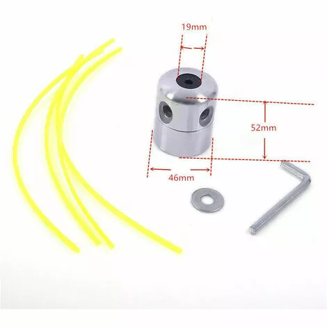 2PCS Tête De Débroussailleuse Aluminium Fils Tête Coupe-bordure Universelle Avec Tête Fil Nylon Pour Accessoires De Tondeuse à Gazon S'arêern 4 2PCS Tête De Débroussailleuse Aluminium Fils Tête Coupe-bordure Universelle Avec Tête Fil Nylon Pour Accessoires De Tondeuse à Gazon S'arêern – Image 2