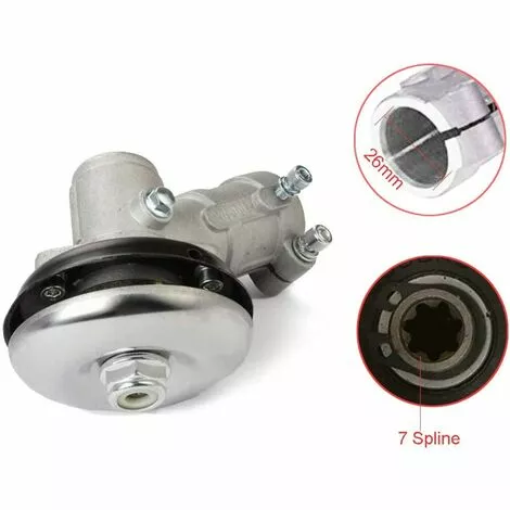 OSQI Débroussailleuse à Engrenage Conique 26 Mm/28 Mm, Tête De Débroussailleuse Universelle Coupe-herbe/boîte De Vitesses De Tronçonneuse (26 Mm, 7 Dents Rondes) 4 OSQI Débroussailleuse à Engrenage Conique 26 Mm/28 Mm, Tête De Débroussailleuse Universelle Coupe-herbe/boîte De Vitesses De Tronçonneuse (26 Mm, 7 Dents Rondes) – Image 2