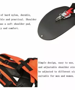 OSQI Double Bandoulière Pour Tondeuse à Gazon, Ceinture De Harnais Universelle à Double Bandoulière En Nylon En Forme De Y, Convient Pour Les Tondeuses à Gazon, Les Tondeuses à Gazon Ou Le Jardinage -Débroussailleuse Soldes Magasin 65500951 4
