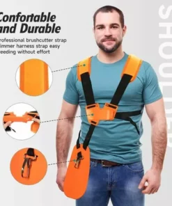 OSQI Tondeuse à Fronde - Tondeuse à Harnais à Double épaule Avec Ceinture En Nylon Durable Réglable Pour Débroussailleuse Ou Jardinage (pour STIHL FS, Tondeuse De La Série Km) -Débroussailleuse Soldes Magasin 65502049 2