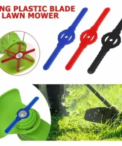 OSQI Lame De Coupe-bordure En Plastique, 10 Lames De Coupe En Plastique Remplacent L'ensemble D'outils De Coupe-herbe Sans Fil, Lames De Rechange En Plastique Pour Tondeuse à Gazon（Le Noir） -Débroussailleuse Soldes Magasin 65502272 4