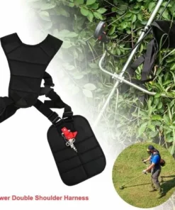 OSQI Tondeuse à Gazon Double Sangle Épaule Harnais Noir Confort Tondeuses/Débroussailleuse Ceinture En Nylon Pour Débroussailleuses -Débroussailleuse Soldes Magasin 65503165 5