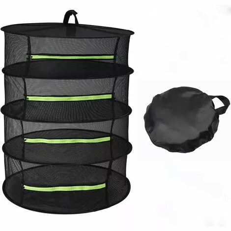 OSQI Étendoir à Herbes Suspendu Étendoir En Maille Pour Plantes Sèche-herbes Filet Sec Pliable Avec Fermeture éclair Pour Graines, Bourgeons, Noix, Plantes Hydroponiques (4 Couches) 3 OSQI Étendoir à Herbes Suspendu Étendoir En Maille Pour Plantes Sèche-herbes Filet Sec Pliable Avec Fermeture éclair Pour Graines, Bourgeons, Noix, Plantes Hydroponiques (4 Couches)