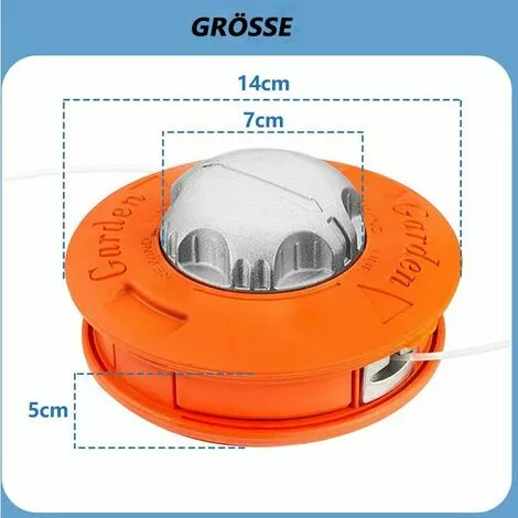 PREMIER Tondeuse à Gazon Universelle En Aluminium, Adaptée à La Cour De Jardin M10 X 1,25 LH 5 PREMIER Tondeuse à Gazon Universelle En Aluminium, Adaptée à La Cour De Jardin M10 X 1,25 LH – Image 3