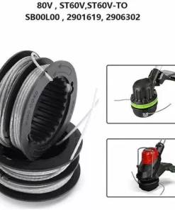 BAICCCF Accessoire Pour Débroussailleuse Lot De 3 Bobines De Coupe-bordures à Montage Frontal De 0,080 Pouce 80 V Compatibles Avec Greenworks -Débroussailleuse Soldes Magasin 65669567 2