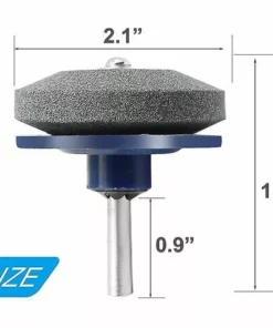 BAICCCF Accessoire Pour Débroussailleuse Affûteur De Lame De Tondeuse à Gazon 5 Pièces Compatible Avec N'importe Quelle Perceuse à Main Perceuse électrique -Débroussailleuse Soldes Magasin 65669586 2