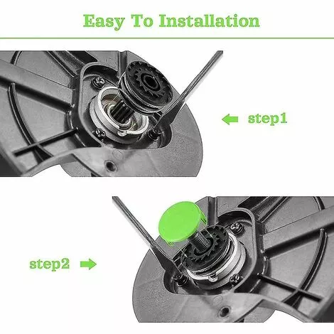 BAICCCF Accessoire Pour Débroussailleuse Lot De 2 Bobines Cap 3411546a-6 Compatible Avec Greenworks 21332 21342 Weed Eater 4 BAICCCF Accessoire Pour Débroussailleuse Lot De 2 Bobines Cap 3411546a-6 Compatible Avec Greenworks 21332 21342 Weed Eater – Image 2