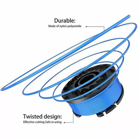 BAICCCF Accessoire Pour Débroussailleuse 29092 Bobine De Coupe-bordures 29252 Compatible Greenworks 20v 24v 40v 80v 6 BAICCCF Accessoire Pour Débroussailleuse 29092 Bobine De Coupe-bordures 29252 Compatible Greenworks 20v 24v 40v 80v – Image 4