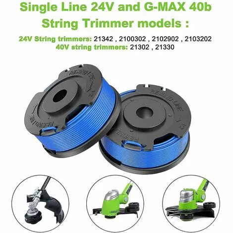 BAICCCF Accessoire Pour Débroussailleuse 29092 Bobine De Coupe-bordures 29252 Compatible Greenworks 20v 24v 40v 80v 7 BAICCCF Accessoire Pour Débroussailleuse 29092 Bobine De Coupe-bordures 29252 Compatible Greenworks 20v 24v 40v 80v – Image 5