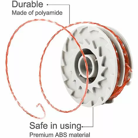 BAICCCF Accessoire Pour Débroussailleuse Lot De 4 Bobines De Débroussailleuse Fly021 Compatible Avec Les Débroussailleuses Sans Fil Flymo. 5 BAICCCF Accessoire Pour Débroussailleuse Lot De 4 Bobines De Débroussailleuse Fly021 Compatible Avec Les Débroussailleuses Sans Fil Flymo. – Image 3