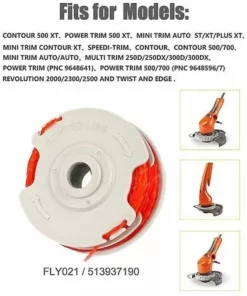 BAICCCF Accessoire Pour Débroussailleuse Lot De 4 Bobines De Débroussailleuse Fly021 Compatible Avec Les Débroussailleuses Sans Fil Flymo. 11 BAICCCF Accessoire Pour Débroussailleuse Lot De 4 Bobines De Débroussailleuse Fly021 Compatible Avec Les Débroussailleuses Sans Fil Flymo. -Débroussailleuse Soldes Magasin 65669696 5