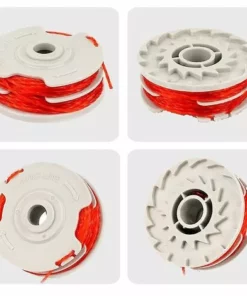 BAICCCF Accessoire Pour Débroussailleuse Lot De 8 Bobines Et Lignes De Débroussailleuse à Double Alimentation Automatique Compatibles Avec Flymo Fly021 -Débroussailleuse Soldes Magasin 65669714 3