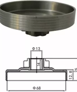 BAICCCF Accessoire Pour Débroussailleuse Tambour D'embrayage 3/8 Et Embrayage Et Roulement à Aiguilles Compatibles Avec La Tronçonneuse Chinoise 3800 -Débroussailleuse Soldes Magasin 65669813 5