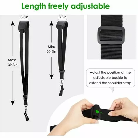 LITZEE 2 Sangles D'épaule Réglables - Harnais Pour Débroussailleuse Pour Tondeuse à Gazon Avec Ceinture En Nylon Durable PourJardinage Pour Débroussailleuse KM, STIHL FS (Noir) 6 LITZEE 2 Sangles D'épaule Réglables - Harnais Pour Débroussailleuse Pour Tondeuse à Gazon Avec Ceinture En Nylon Durable PourJardinage Pour Débroussailleuse KM, STIHL FS (Noir) – Image 4