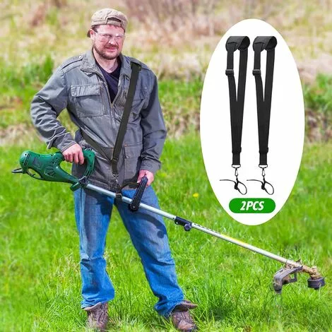 LITZEE 2 Sangles D'épaule Réglables - Harnais Pour Débroussailleuse Pour Tondeuse à Gazon Avec Ceinture En Nylon Durable PourJardinage Pour Débroussailleuse KM, STIHL FS (Noir) 7 LITZEE 2 Sangles D'épaule Réglables - Harnais Pour Débroussailleuse Pour Tondeuse à Gazon Avec Ceinture En Nylon Durable PourJardinage Pour Débroussailleuse KM, STIHL FS (Noir) – Image 5