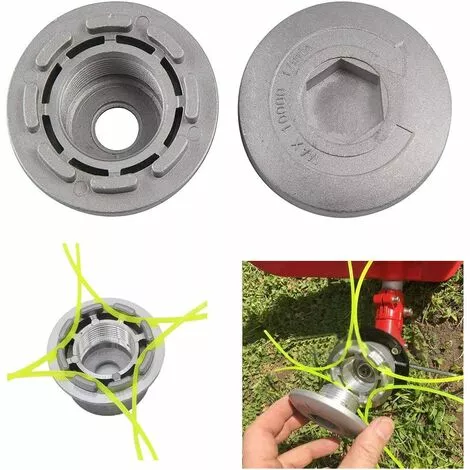 PERLE RARE Tête De Coupe-Herbe En Aluminium Tondeuse D'herbe Tête Faucheuse Pour Accessoires De Tondeuse à Gazon Pour Jardin, Pelouse, Patio 5 PERLE RARE Tête De Coupe-Herbe En Aluminium Tondeuse D'herbe Tête Faucheuse Pour Accessoires De Tondeuse à Gazon Pour Jardin, Pelouse, Patio – Image 3