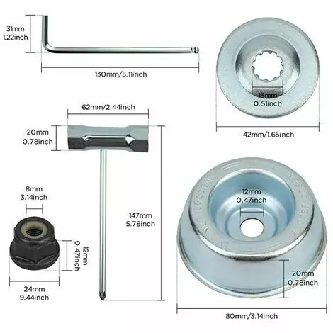 LUCKY-88 Convient Pour Le Kit De Réparation De Tête De Travail De La Série STIHL Housse De Protection Ensemble De 5 Pièces 4 LUCKY-88 Convient Pour Le Kit De Réparation De Tête De Travail De La Série STIHL Housse De Protection Ensemble De 5 Pièces – Image 2