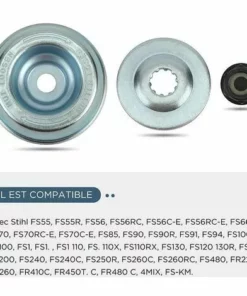 KAEJYIUT Kit Ecrou Tete Debroussailleuse Universelle, Pour Débroussailleuse Thermique, Stihl, Echo, Ryobi Tete 9 KAEJYIUT Kit Ecrou Tete Debroussailleuse Universelle, Pour Débroussailleuse Thermique, Stihl, Echo, Ryobi Tete -Débroussailleuse Soldes Magasin 65853648 3