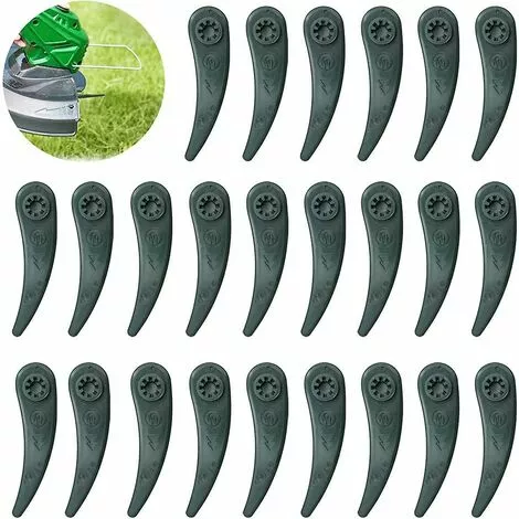 DONTODENT Lot De 24 Lames De Coupe-herbe De Rechange Pour Débroussailleuse Bosch Durablade Art 23-18 Li Art 26-18 Li, Vert 3 DONTODENT Lot De 24 Lames De Coupe-herbe De Rechange Pour Débroussailleuse Bosch Durablade Art 23-18 Li Art 26-18 Li, Vert