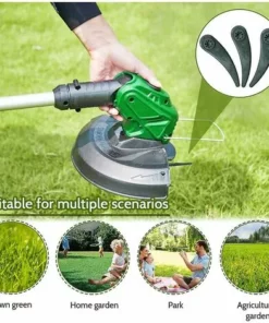 DONTODENT Lot De 24 Lames De Coupe-herbe De Rechange Pour Débroussailleuse Bosch Durablade Art 23-18 Li Art 26-18 Li, Vert 10 DONTODENT Lot De 24 Lames De Coupe-herbe De Rechange Pour Débroussailleuse Bosch Durablade Art 23-18 Li Art 26-18 Li, Vert -Débroussailleuse Soldes Magasin 65869247 4