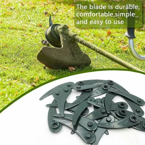 DONTODENT Lot De 24 Lames De Coupe-herbe De Rechange Pour Débroussailleuse Bosch Durablade Art 23-18 Li Art 26-18 Li, Vert 7 DONTODENT Lot De 24 Lames De Coupe-herbe De Rechange Pour Débroussailleuse Bosch Durablade Art 23-18 Li Art 26-18 Li, Vert – Image 5