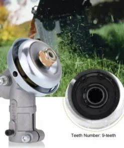 QERSTA Universel Réducteur Boîte De Vitesses Débroussailleuse Tondeuse Remplacement Tête De Vitesse Diamètre De 26mm Fit Pour Débroussailleuse Coupe-bordures(9 Dents) -Débroussailleuse Soldes Magasin 65902195 4