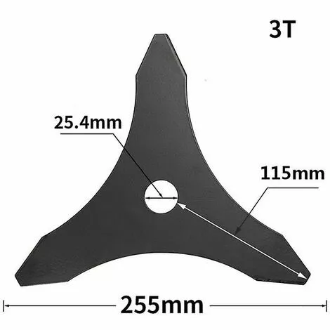 DONTODENT Lame De Débroussailleuse 3t, Lame De Tondeuse à Gazon En Acier Au Manganèse 3t, Lame De Coupe-herbe, Accessoires De Machine à Pelouse De Jardin, Accessoire De Tondeuse 1pc 4 DONTODENT Lame De Débroussailleuse 3t, Lame De Tondeuse à Gazon En Acier Au Manganèse 3t, Lame De Coupe-herbe, Accessoires De Machine à Pelouse De Jardin, Accessoire De Tondeuse 1pc – Image 2