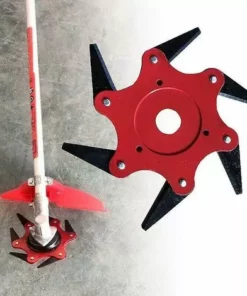 BDD Tête De Désherbeur à Six Lames Pour Tondeuse à Gazon (rouge) -Débroussailleuse Soldes Magasin 65974114 4