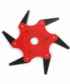 BDD Tête De Désherbeur à Six Lames Pour Tondeuse à Gazon (rouge) -Débroussailleuse Soldes Magasin 65974114 5