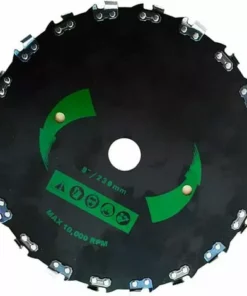 OSQI 20 Dents 9 Pouces Débroussailleuse Lame De Scie Tête De Coupe Vitesse Maximale 10000 TR/Min Accessoires De Tondeuse à Gazon