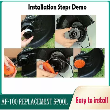 MEZHENG Remplace La Tête De Tonte à Fil De Tonte à Bobine BLACK+DECKER AF-100 7 MEZHENG Remplace La Tête De Tonte à Fil De Tonte à Bobine BLACK+DECKER AF-100 – Image 5