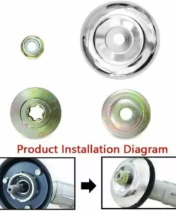 THSINDE Kit Fixation écrou Lame Boîte, Boîte De Vitesses En Métal Pour Tondeuse à Gazon, Accessoires De Boîte De Vitesses En Métal Pour Tondeuse, Pour Tondeuse à Gazon, Machine D'irrigation 4 Pièces -Débroussailleuse Soldes Magasin 66175785 5