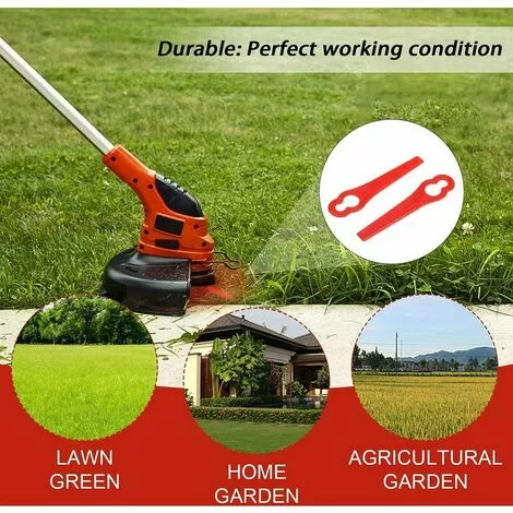 KAEJYIUT Tête De Débroussailleuse Lame Coupe Bordure,100pcs Lames En Plastique De Rechange Lame Taille Bordure Lame Plastique Coupe Bordure Lame Coupe Bordur,pour Jardin Et Pelouse Coupe-Bordures Sur Batterie 7 KAEJYIUT Tête De Débroussailleuse Lame Coupe Bordure,100pcs Lames En Plastique De Rechange Lame Taille Bordure Lame Plastique Coupe Bordure Lame Coupe Bordur,pour Jardin Et Pelouse Coupe-Bordures Sur Batterie – Image 5