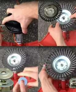 KAEJYIUT Tête Brosse Désherbage Avec Contre-écrou Pour Débroussailleuse, Plateau Désherbage En Fil D'acier Universel, Tête D'herbe Roue Au Manganèse Brosse Pièces De Rechange 10 KAEJYIUT Tête Brosse Désherbage Avec Contre-écrou Pour Débroussailleuse, Plateau Désherbage En Fil D'acier Universel, Tête D'herbe Roue Au Manganèse Brosse Pièces De Rechange -Débroussailleuse Soldes Magasin 66211841 4