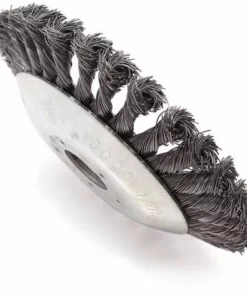 KAEJYIUT Tête De Débroussailleuse Conique En Fil De Fer Noué Pour Tondeuse à Gazon - Plateau De Désherbage En Métal Pour Débroussailleuse (Diamètre Extérieur150mm, Trou Intérieur 25mm)