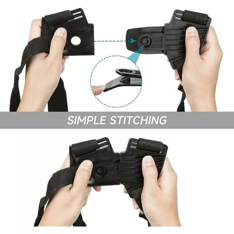 Cisea Sling Trimmer - Tondeuse à Double Harnais D'épaule Avec Ceinture En Nylon Durable Réglable Pour Tondeuse Stihl Fs, Km Series (rouge) 6 Cisea Sling Trimmer - Tondeuse à Double Harnais D'épaule Avec Ceinture En Nylon Durable Réglable Pour Tondeuse Stihl Fs, Km Series (rouge) – Image 4