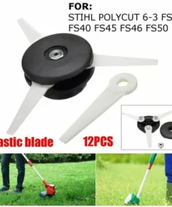 ALMI Tête De Débroussailleuse + 12 Lames De Coupe Pour STIHL POLYCUT 6-3 FS38 FS40 FS45 -Débroussailleuse Soldes Magasin 66372163 3