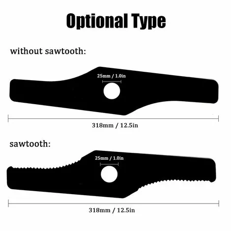 LIFCAUSAL Lame De Tondeuse à Gazon Lame De Débroussailleuse En Acier épaissie Pièces De Coupe-herbe Lame De Désherbage 5 LIFCAUSAL Lame De Tondeuse à Gazon Lame De Débroussailleuse En Acier épaissie Pièces De Coupe-herbe Lame De Désherbage – Image 3