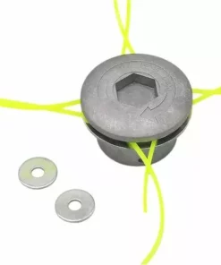 Aluminium Fils Tête Coupe-bordure Tête Double Fil Bobine Tête Fil Nylon Pour Débroussailleuse à Essence Tondeuse à Gazon,Adélala