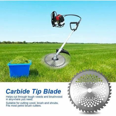 GRID COOL Lame De Débroussailleuse Lames De Scie à Bois De 40 Dents 1'' Diamètre De L'alésage 10'' Lames à Pointe En Carbure Pour L'herbe De Jardin 1,5 X 255 X 25,4mm 5 GRID COOL Lame De Débroussailleuse Lames De Scie à Bois De 40 Dents 1'' Diamètre De L'alésage 10'' Lames à Pointe En Carbure Pour L'herbe De Jardin 1,5 X 255 X 25,4mm – Image 3